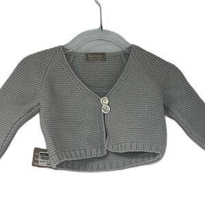 NWT Carmina gray knit cardigan size 3months